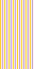 A pattern featuring vertical stripes in alternating colors of yellow and lavender.