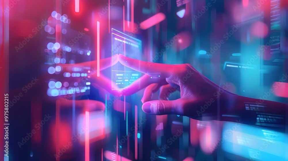 Poster cutting edge interactive ai powered digital advertising display with personalized content