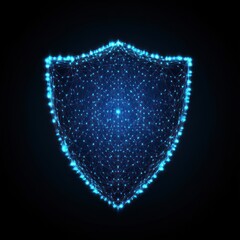 Abstract Glowing Shield