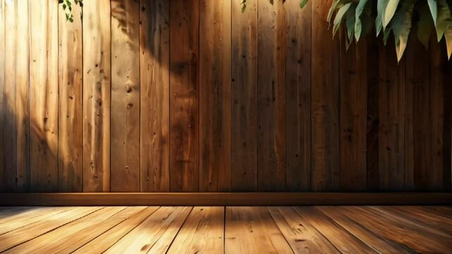 wooden wall and floor