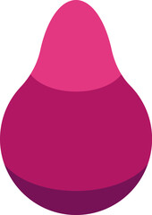 Simple design of a pink gradient abstract blob shape element