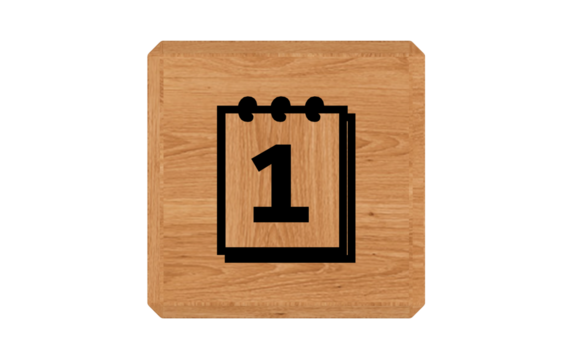 wooden alphabet blocks calendar number