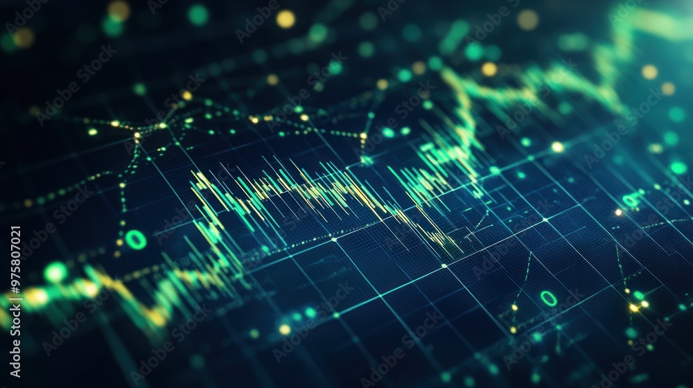 Poster abstract data visualization