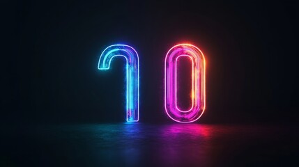 Neon Number 10.