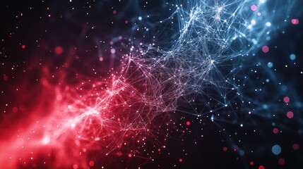 Obraz premium abstract technology particles mesh background