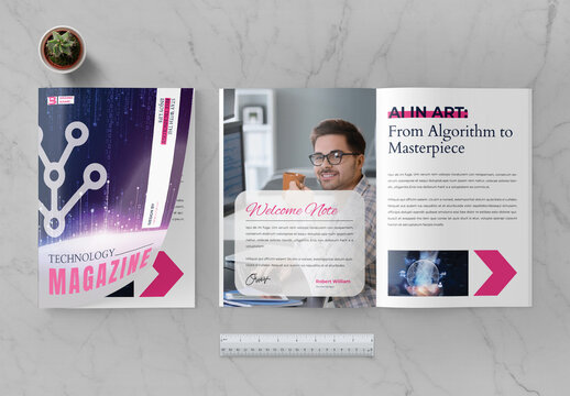 Technology Magazine Layout