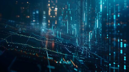 AI Powered Market Analysis Visualization with High Frequency Trading Trends and Predictions