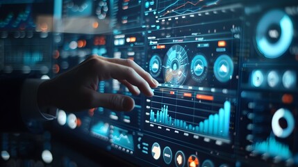 Futuristic AI Powered Dashboard for Financial Data Analytics and Predictive Forecasting