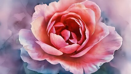 Obraz premium Watercolor rose