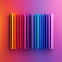 Vibrant gradient with colorful vertical bars creating a modern abstract background for creative designs