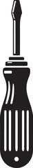 Screwdriver silhouette vector without background