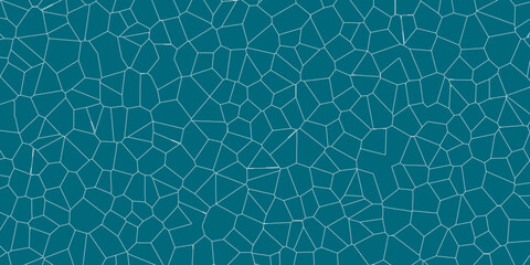 Fototapeta premium Blue abstract broken glass geometric retro tiles seamless patter crystalize isolated decorative quartz vintage background.