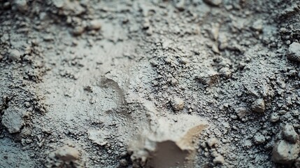 Close-Up of Rough Grey Mud