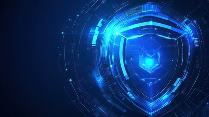 Obraz premium Digital Security Shield