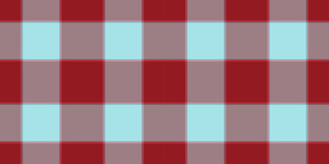Sofa plaid seamless texture, softness background tartan vector. Long pattern textile fabric check in pastel and red colors.