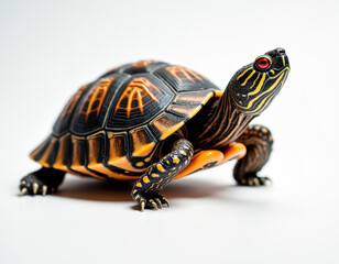 Obraz premium A close-up of a turtle in a side profile.