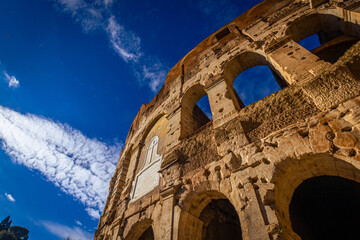 Close up of some of the arches of the The Colosseum