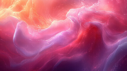 A vibrant abstract background filled with swirling, amorphous pink shapes. The colors blend and morph seamlessly, creating a mesmerizing and slightly unsettling visual experience. Add a touch of