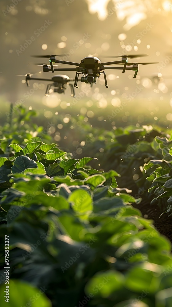 Poster drone swarm enhancing precision and efficiency in large scale agricultural from planting to monitori