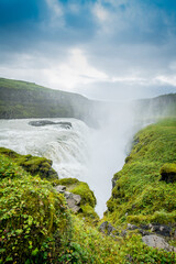spectacular Gullfoss waterfall in Iceland