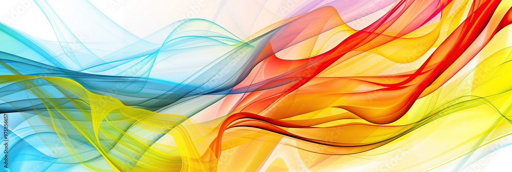 Aufkleber a striking, colorful abstract background with swirling lines and shapes, creating a modern and dynam