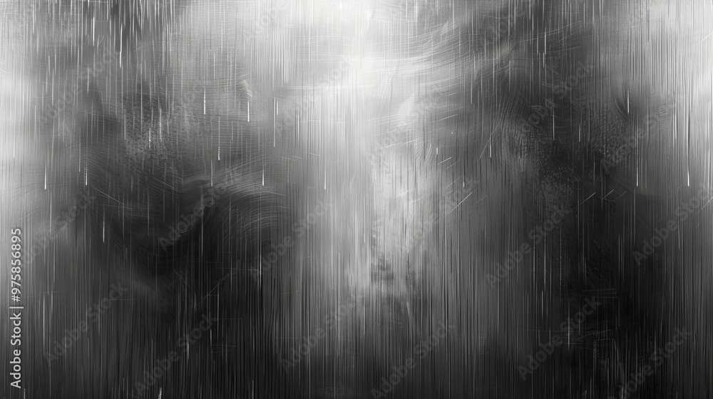 Poster abstract black and white blurred textures resembling fog in a moody atmospheric setting