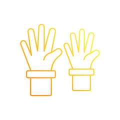 Raise Hand vector icon