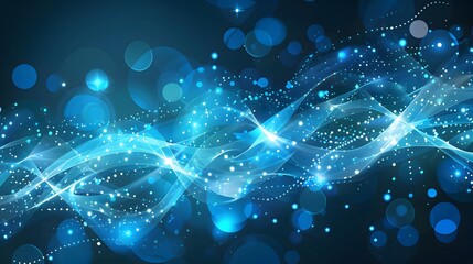 abstract blue background with waves 