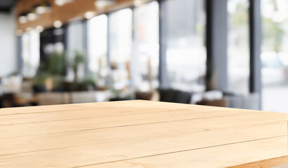 An elegant and subtle abstract light backdrop for product display with graceful and subtle shadows cast by tree branches on the wall. rays of the window, with an empty table