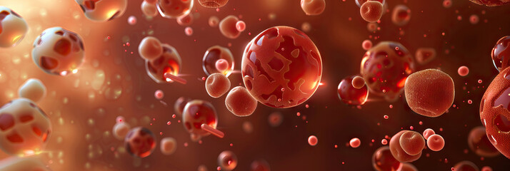 Brown Diabetes Dominance: A rich brown medical abstract background with abstract sugar molecules and insulin, focusing on diabetes management and prevention.