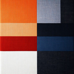 Colorful textile pattern showcasing various shades and textures in a modern design, suitable for backgrounds or artistic projects.