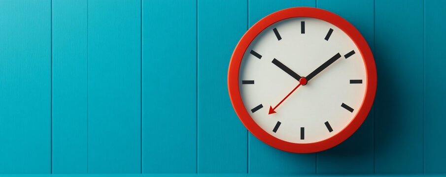 nterest rate symbol with a downward arrow on a clock face, time running out on savings.