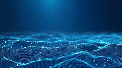 abstract blue background with waves 