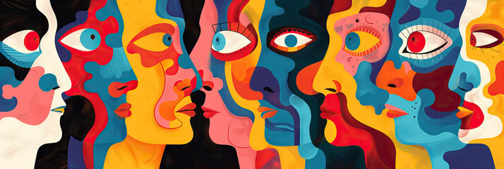 Psychiatric Puzzles: Bold and intricate abstract designs, reflecting the complexity of psychiatric disorders.