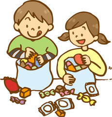 お菓子詰め放題