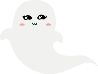 cute ghost character halloween