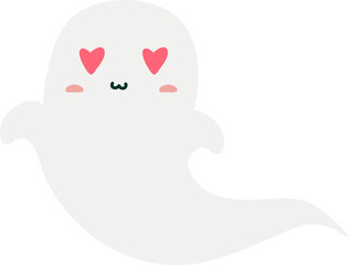 cute ghost character halloween