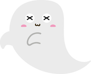 cute ghost character halloween