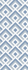 A geometric pattern featuring alternating blue and white zigzag shapes, creating a visually appealing design.