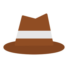 hat icon flat style