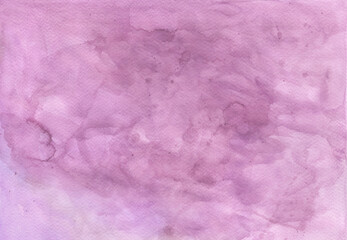 Hand-painted watercolor background. Watercolor background with streaks and paint spreading in several layers. Ideal for creating a picturesque airy atmosphere in your design.