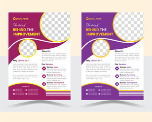  Five bundles of 2 templates of different colors a4 flyer template, modern business flyer template, abstract business flyer and creative design, perfect for creative professional business.