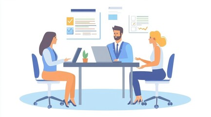 A lively discussion among a diverse team in a modern office setting, focusing on teamwork and collaboration during a productive meeting in the morning