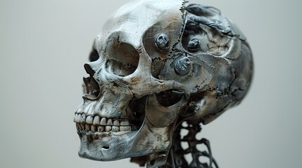 Detailed 3D Model of a Human Skull