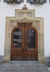 Portal des Historischen Rathauses in Stuttgart-Bad Cannstatt