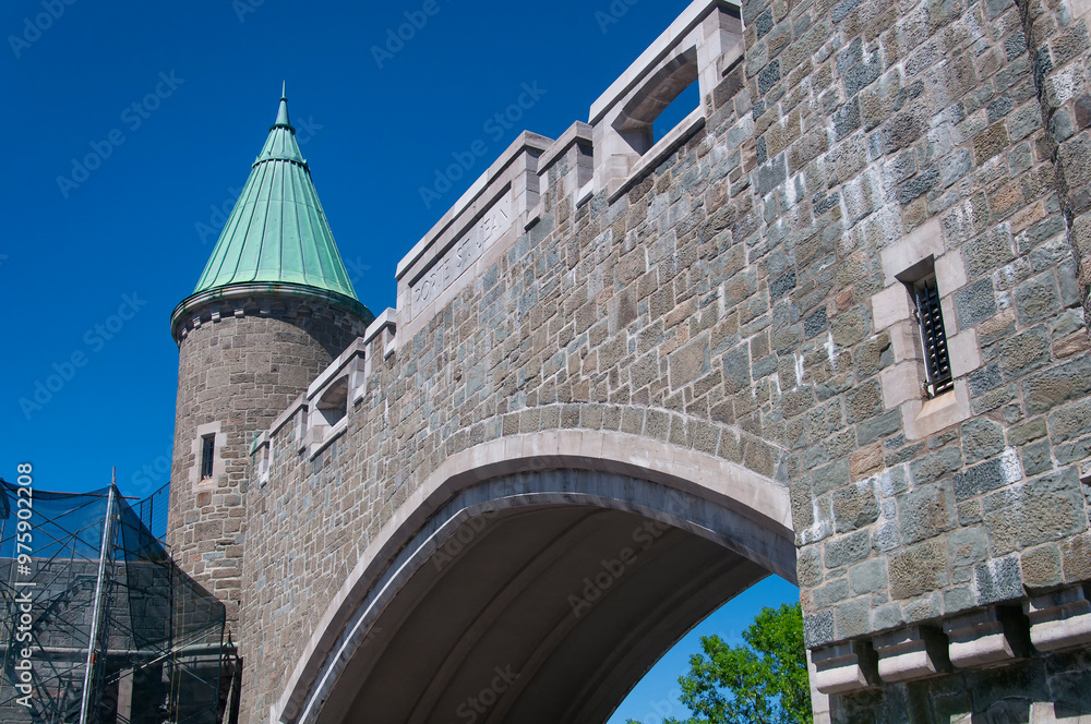 Wall mural porte st jean quebec city canada