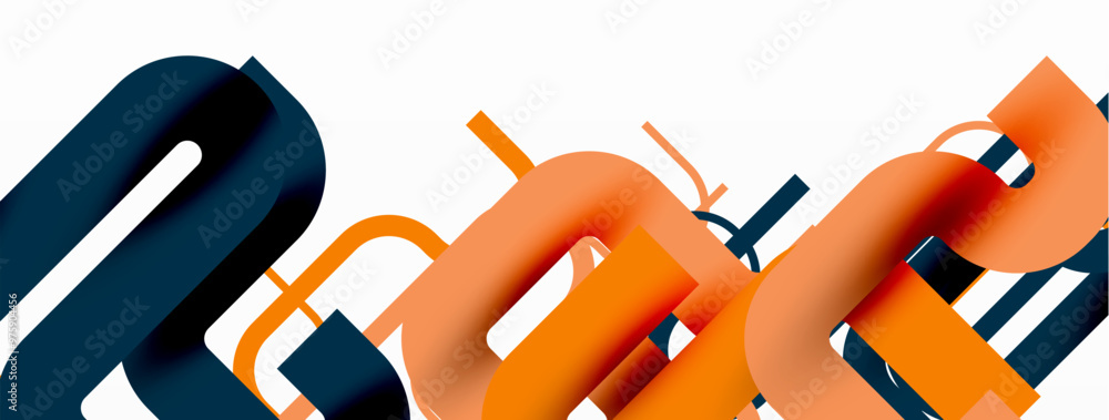 Poster wave lines minimal abstract background