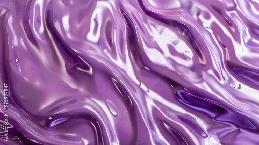 Aufkleber abstract close-up of swirling purple liquid texture displayed in a vibrant and glossy appearance hig