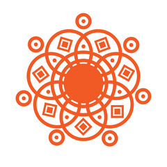 abstract design element -Indian Art -  Diwali Design -  Indian Festival -  Rangoli