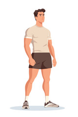 Fototapeta premium Muscular fitness person